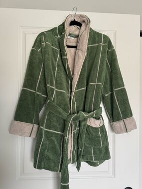 Cozy Earth Windowpane Resort Poolside Robe